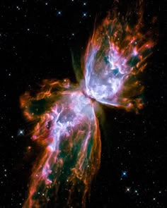 the butterfly shaped object is seen in this image from nasa's hubble telescope