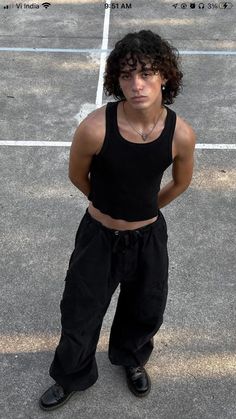 Men Wife Beater Outfits, Men Tank Top Outfit Style, Black Wife Beater Outfit Men, Wife Beater Outfit Men, Men Tank Top Outfit, Tank Top Outfits Men, Tank Top Outfits, Mens Outfit Inspiration, Men Fashion Casual Outfits