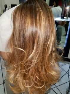 Layers Long Hair, Hairstyles For All Hair Types, Caramel Blonde Hair, Aesthetic Hairstyles, Honey Brown Hair, Dyed Hair Inspiration, Caramel Hair