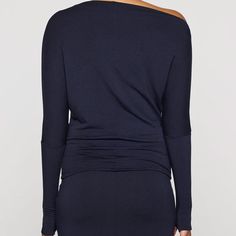 The Cindy Top
 – Bleusalt Chic Off-shoulder Long Sleeve Top For Summer, Chic Summer Off-shoulder Long Sleeve Top, Chic Fitted Long Sleeve Top For Loungewear, One-shoulder Stretch Top For Date Night, Elegant Stretch Off-shoulder Top With Foldover, Stretch One-shoulder Top For Date Night, One Shoulder Stretch Top For Date Night, Stretch One Shoulder Top For Date Night, Fitted Off-shoulder Top For Night Out