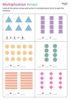 the worksheet for addition and subtraction with different shapes, sizes and colors