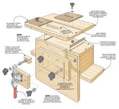 an image of a woodworking project with instructions