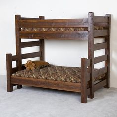 Caldwell Brook Woodrow Dark Barnwood Bunk Bed Adult Bunk Beds, Bunk Bed Plans, Queen Bunk Beds, Modern Bunk Beds, Rustic Bedroom Furniture, Twin Over Full Bunk Bed, Barnwood Furniture, Cool Bunk Beds, Bunk Beds With Stairs