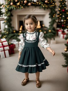 ✿ABOUT THIS DRESS ✓ Presenting a Simple and Elegant Dress! Behold our red Christmas dress, a unified design with white shirt-like sleeves and a charming Holly pattern. ✓ Crafted as a singular ensemble, our dress combines white floral-patterned crepe fabric with luxurious green silk alpaca fabric. ✓ The tutu skirt infuses a playful touch, while the cotton lining guarantees comfort and breathability. ✓With this set, you can create a sibling combo if you want, you can reach the boys' set from the l Christmas Floral Dress, Sleeveless Ruffled Holiday Dress, Festive A-line Dress For Holidays, Holiday Festive A-line Dress, Sleeveless Festive Christmas Dress, Festive Holiday A-line Dress, Festive Sleeveless Christmas Dress, Long Sleeve Holiday Dress With Ruffles For Winter, Festive Sleeveless Holiday Dress For Winter