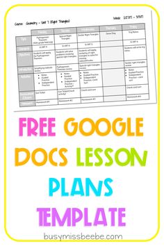 the google doc's lesson plan with text overlay