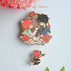 Yona Of The Dawn, Anime Pins, Winter Cat, Artist Alley, Spring Bunny, Enamel Lapel Pin, Anime Drawings Tutorials