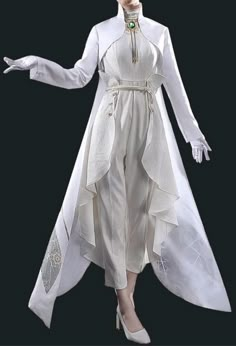 White Wedding Suit, Old Fashion Dresses, Violet Evergarden, Elegante Casual, Fantasy Dress, Fantasy Fashion, Mode Vintage, Mode Inspiration, Art Clothes