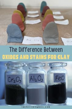 the differences between oxides and stains for clay