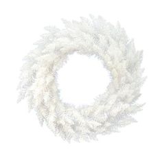 a white wreath on a white background