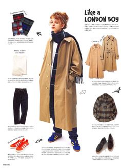 Fudge Magazine, Coat Outfits, Mens Street Style, Japanese Fashion, Look Fashion, Fashion Magazine, Aesthetic Clothes