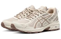 (WMNS) Asics Gel-Venture 6 'Cream Gray' 1012B359-250 (SNKR/Low Top/Women's/Non-Slip/Wear-resistant) Asics Beige Running Sneakers, White Low-top Asics Trail Running Shoes, Asics White Low-top Trail Running Shoes, Beige Asics Sneakers For Sports, Asics Beige Sneakers For Sports, Sporty Beige Outdoor Running Shoes, Sporty Beige Running Shoes For Outdoor, Sporty Beige Running Shoes For Outdoor Activities, Asics Trail Running Shoes With Cushioned Footbed For Hiking