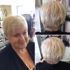 60  Short Layered Blonde Hairstyle Layered Blonde, Very Easy Hairstyles, Subtle Blonde Highlights, Blonde Hairstyle, All Hairstyles, Short Grey Hair, Short Layered, Best Short Haircuts, Haircut For Older Women