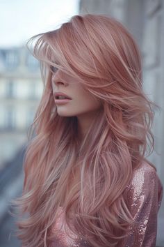 Ginger Braids for Black Women | Spice Up Your Vacation Look (#112) Gold Hairstyles, Rose Gold Hair Blonde, Blond Rose, Pink Blonde Hair, Peach Hair, Strawberry Blonde Hair, Natural Waves, Rose Gold Hair, Pastel Hair