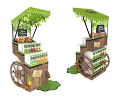 an image of a fruit stand set up