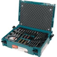 an open tool box with tools in it