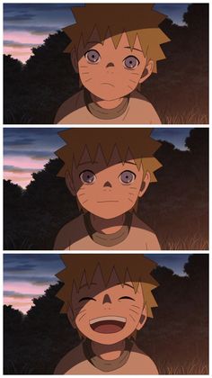 the faces of naruto and sashirt from naruto's anime