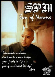 a poster with the words son of norma on it and a photo of a man