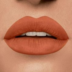 Get ready to show off with our popular Matte Liquid Lipsticks! This velvety lipstick is highly pigmented, and beautifully coats your lips with a light weight texture. It's long lasting formula provides smudge-resistant wear that will last for hours! Pucker up and show them what you got! Whatever the occasion is make sure youre lit with this burnt orange. Ingredients: C10-13 Isoparaffin, Trimethylsiloxysilicate, Dimethicone, Queteminum-18 Bentonite, Microcrystaline Wax, Methyl Methacrylate Crossp Burnt Orange Makeup, Orange Lipstick Makeup, Burnt Orange Lipstick, Smooch Kiss, Red Orange Lipstick, Fall Lips, Light Lipstick, Orange Lipstick, Orange Makeup