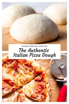 the authentic italian pizza dough is ready to be baked