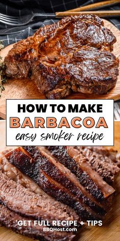 Discover the mouth-watering flavors of Mexican cuisine with our exclusive barbacoa recipe for the best barbacoa beef. Dive into the history of this delicacy, from selecting cow parts to perfecting smoked cooking. Join our journey in crafting delicious Barbacoa beef. Prepare your smoker for easy smoker recipes and explore the rich world of smoked meat barbacoa that'll impress everyone! 🥩✨ Smoked Beef Recipes Smokers, Beef Roast Smoker Recipes, Beef Tongue Barbacoa, Braised Beef Barbacoa, Sunday Smoker Ideas, Barbacoa Marinade Recipe, Easy Smoked Meat Recipes, Cow Cheek Recipe, Easy Smoker Recipes Meat