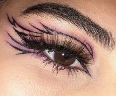 Grunge Eye Makeup, Slay Makeup, Doll Eye Makeup, Work Makeup, Graphic Eyeliner