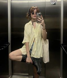 Bones And All Outfits, Art Major Aesthetic Outfit, Queer Party Outfit, Grunge Spring Outfits, Layered Dress Outfit, Summer Vibes Outfits, Outfit Building, Casual White Dress, Looks Street Style