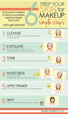 How To Prep Your Skin For Beautiful Makeup - I only exfoliate about twice a week because of my sensitive skin. Makeup Cheat Sheets, Apply Makeup, Skin Prep, Perfect Makeup, Anti Aging Skin Products, Simple Skincare, How To Apply Makeup, Beautiful Makeup