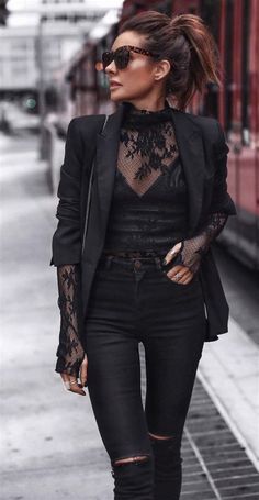 Black Sheer Top Outfit Ideas. There are any references about Black Sheer Top Outfit Ideas in here. you can look below. I hope this article about Black Sheer Top Outfit Ideas can be useful for you. Please remember that this article is for reference purposes only. #black #sheer #top #outfit #ideas Lace Top Outfit Ideas, Black Lace Top Outfit, Lace Top Outfit, Stil Rock, Top Outfit Ideas, Villain Era, Black Lace Top, Fashion Trends Winter, Top Outfit