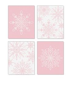 Linen Paper Texture, Pink Winter Wonderland, Snowflake Paper, Holiday Snowflakes, Vertical Wall Art, Pink Winter, Paper Wall Art, Paper Snowflakes, Portrait Wall