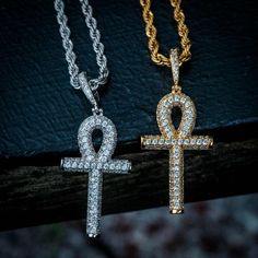 Ian Connor, Hiphop Style, Ankh Necklace, Ankh Cross, Hip Hop Chains, Gold Money, Vvs Diamond, Wiz Khalifa, Egyptian Symbols