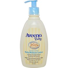 Aveeno, Малышка, Ежедневная Увлажняющий Лосьон, Fragrance Free, 12 жидких унций (354 мл) Aveeno Baby, How I Lost Weight, Colloidal Oatmeal, Baby Lotion, Cracked Skin, Baby Powder, Moisturizing Lotions, Skin Healing, Pregnancy Workout