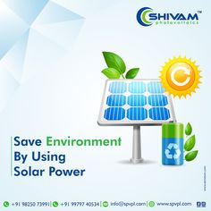 save environment by using solar power