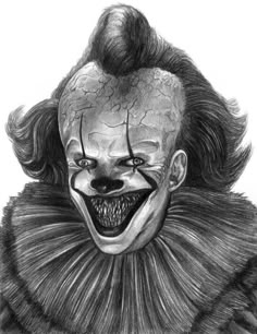 a drawing of the joker from it's movie, it looks like he is smiling