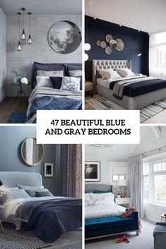 beautiful blue and gray bedroom designs