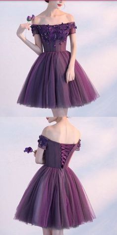 LP1141,Cute A line Dark Purple Homecoming Dresses,Off-shoulder Short Prom Dress,Sexy Appliqued Homecoming Dress,Short Prom Gown with Beads on Storenvy Dark Purple Homecoming Dress, Event Clothes, Tea Length Homecoming Dresses, Pretty Homecoming Dresses, Purple Homecoming Dress, Homecoming Dress Short, Graduation Dresses, Sopot, Short Homecoming Dress