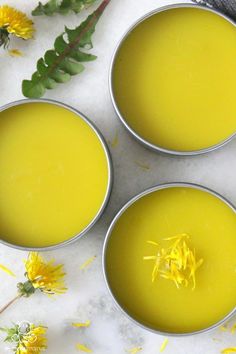 Rich in anti-inflammatory antioxidants, polyphenols and flavonoids, this dandelion salve works beautifully as an all-purpose healing balm for cuts, scrapes, burns, bug bites, chapped skin and more. Healing Balm Recipe, Dandelion Salve, Balm Recipe, Salve Recipes, Herbal Salves, Healing Salves, Healing Balm, Herbal Recipes, Natural Healing Remedies