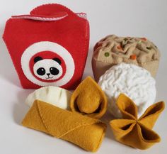 there are three different types of cloth toys