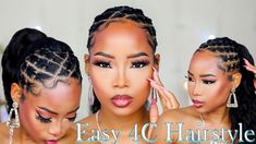 Protective Styles For Natural Hair Short, Human Hair Ponytail Extensions, Rubber Band Hairstyles, Ponytail Hairstyles Easy, Hair Rubber Bands, Natural Hair Stylists, Short Hair Black, 4c Natural Hair, Twist Braid Hairstyles