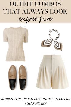 5 Combos That Will Always Look Like Expensive Outfits - MY CHIC OBSESSION Expensive Outfits, Classic Outfits For Women, Chic Clothing Style, How To Look Expensive, Outfit Combos, Loafers Outfit, Classic Style Outfits, Look Expensive, Expensive Clothes