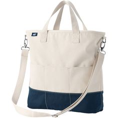 Keep your summer essentials organized in this Lands' End inside out canvas tote bag. Keep your summer essentials organized in this Lands' End inside out canvas tote bag. DETAILS Tote silhouette 15"H x 16"W x 4"D 6'' handle drop 6-in. removable/adjustable shoulder strap Silver-tone hardware Exterior: 1 front pocket Inside out designCONSTRUCTION & CARE Cotton Spot clean Imported Size: One Size. Color: Natural Radiant Navy. Gender: female. Age Group: adult. Trending Handbags, Womens Leather Belt, Large Crossbody Bags, Bag Details, Leather Bag Women, Small Tote, Canvas Tote Bag, Summer Essentials, Cotton Bag