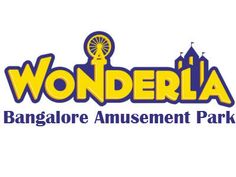 the logo for wonderland's banggle amusement park, which is located on top of a