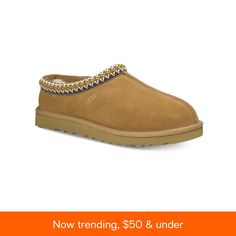 in stock Braid Embroidery, Tasman Slippers, Slippers Online, Ugg Tasman, Weekend Plans, Classic Boots, Slipper Shoes, Pump Sandals, Cozy Fashion