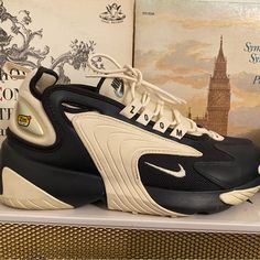 More Desirable Nike Zoom 2k Color In Beige And Navy Blue. Fashionable Everyday Lifestyle Shoe That Matches Any Outfit And Ups Your Shoe Game. Size: 7.5 Women’s Condition: 9/10 Used Very Rarely. Outer And Inner Soles Show Wear But No Damage. Bought For Resell Price. Nike Blue Running Shoes With Boost Midsole, Nike Zoomx Streakfly, Nike Zoom Air Fire Blue, Nike Zoomx Invincible Run Flyknit 2, Nike Zoom 2k, Zoom 2k, Rare Nikes, Nike Zoom, Blue Cream