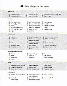 11 Morning Routine Ideas of Successful Women + Free Printable [pdf] - ProjectGirl2Woman Successful Morning Routine Lifestyle, Daily Routine Ideas For Women, Women Self Improvement, Successful Women Morning Routine, Morning Planning Routine, Womens Daily Routine, Daily Personal Care Routine, Wellness Routine Checklist, Successful Women Routine