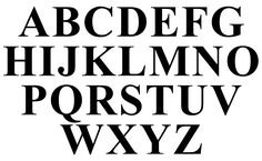 the letters are black and white in different font styles, including one for each letter