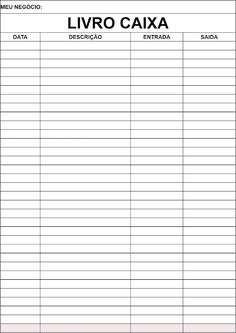 a printable sign up sheet with the words livro cajax on it