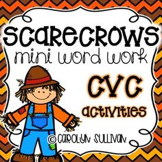 scarecrows mini word work cvc activities