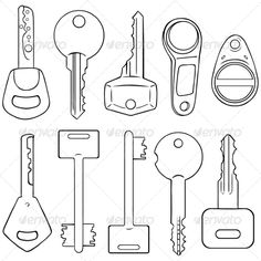 car keys and keychains - miscellaneous objects / arts & crafts isolated objects on white background