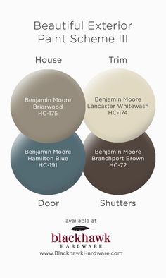 the exterior paint scheme for this house