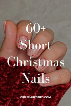 Holidays Nails Winter, Christmas Colors For Nails, Simple Christmas Nail Designs Acrylic, Diy Christmas Nails Easy Step By Step, Short Festive Nails, Nails Holiday Christmas, Christmas Easy Nails, Christmas Lights Nails Design, Nail Christmas Ideas